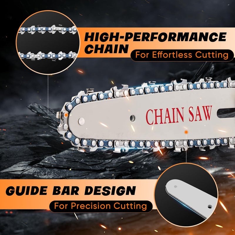 Saker Mini Chainsaw|6 Inch Chainsaws[2025 Upgraded]|Mini Cordless Electric Chain Saw|Small Handheld Portable Chain Saws Battery Powered Saws for Tree Trimmer and Garden,Valentine's Day Gifts - Image 4